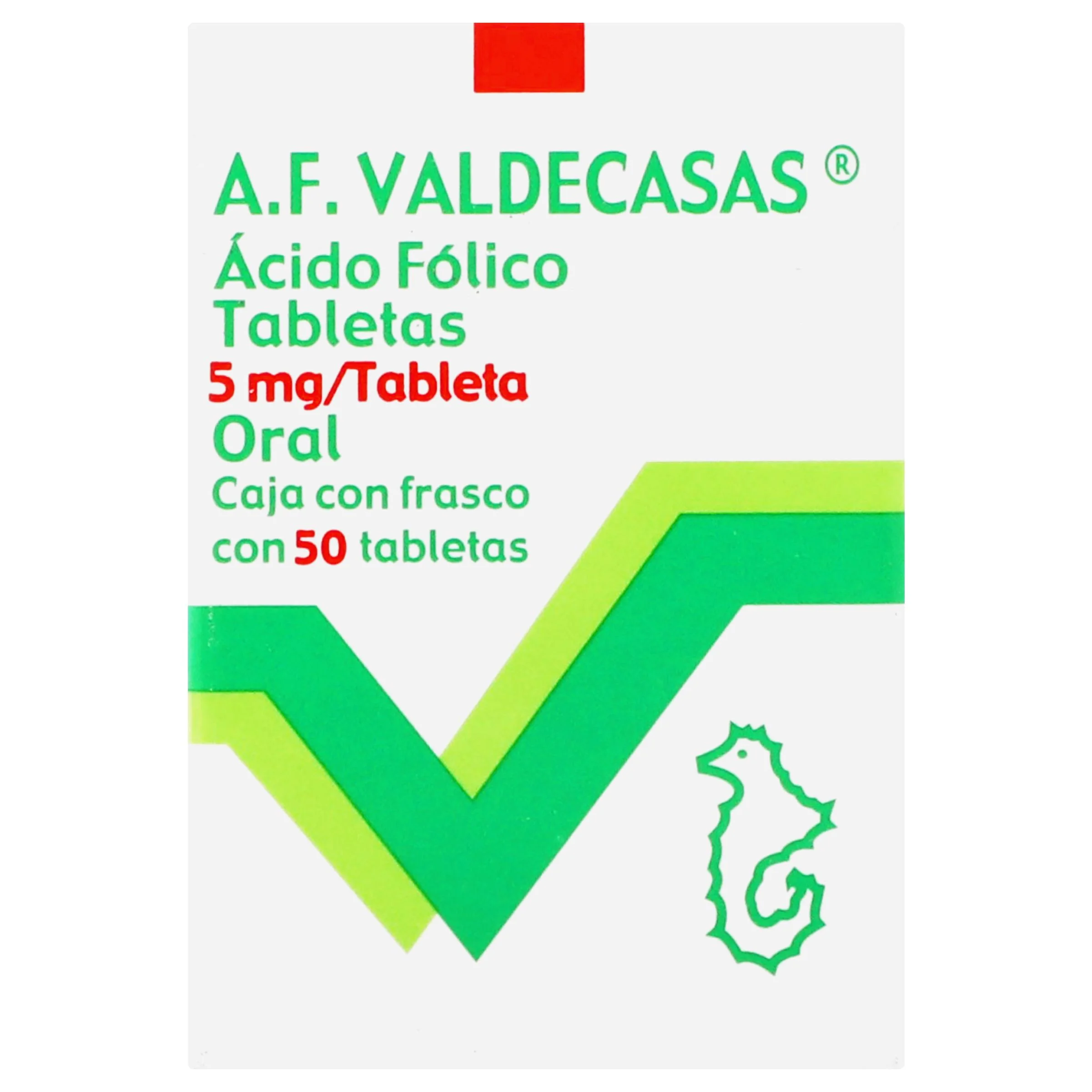 Acido-Folico 5 Mg Con 50 Tabletas