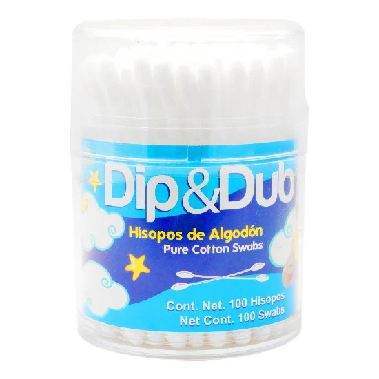 Aplicadores De Algodon Dip & Dub Hisopos Con 100