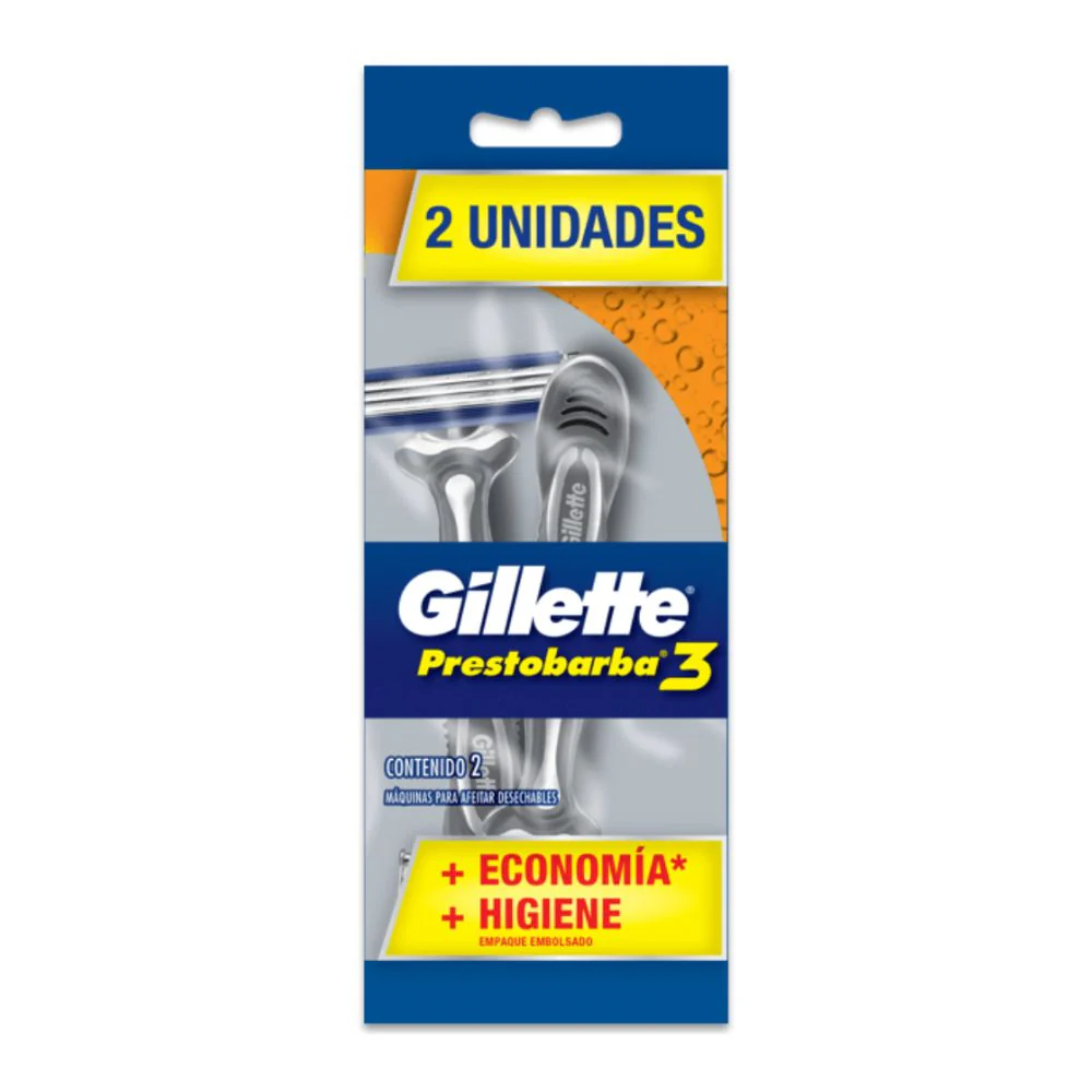 Maquina Gillette Hombre Blister Con 2 Piezas