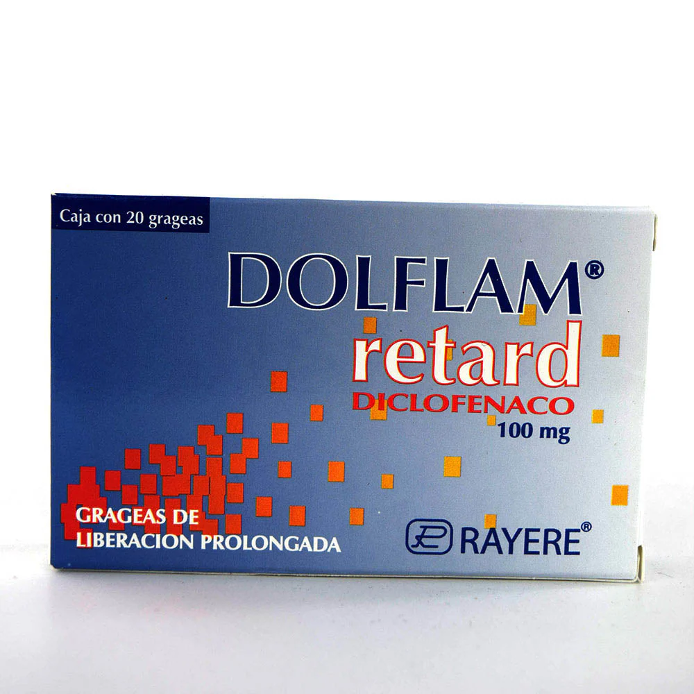Dolflam Retard (Diclofenaco) 100 Mg Con 20 Tabletas