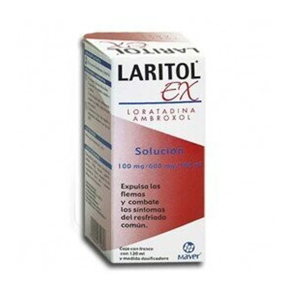 Laritol Ex Solución (Loratadina/Ambroxol)100/600 Mg 120 Ml