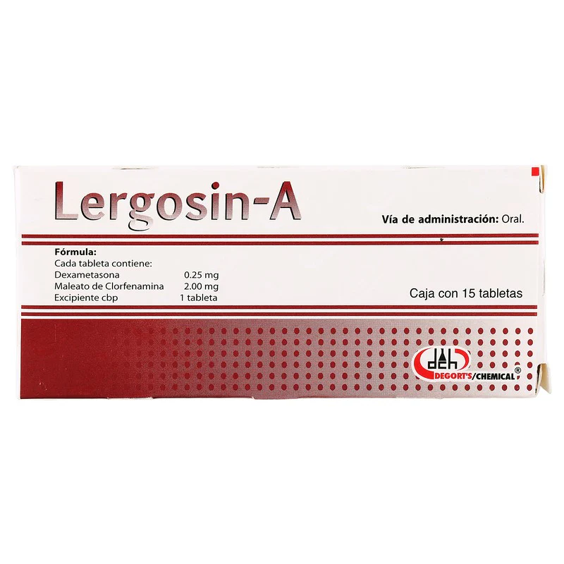 Lergosin-A (Dexametasona/Clorfenamina)0.25/2 Mg Con 15 Tabletas - Image 7