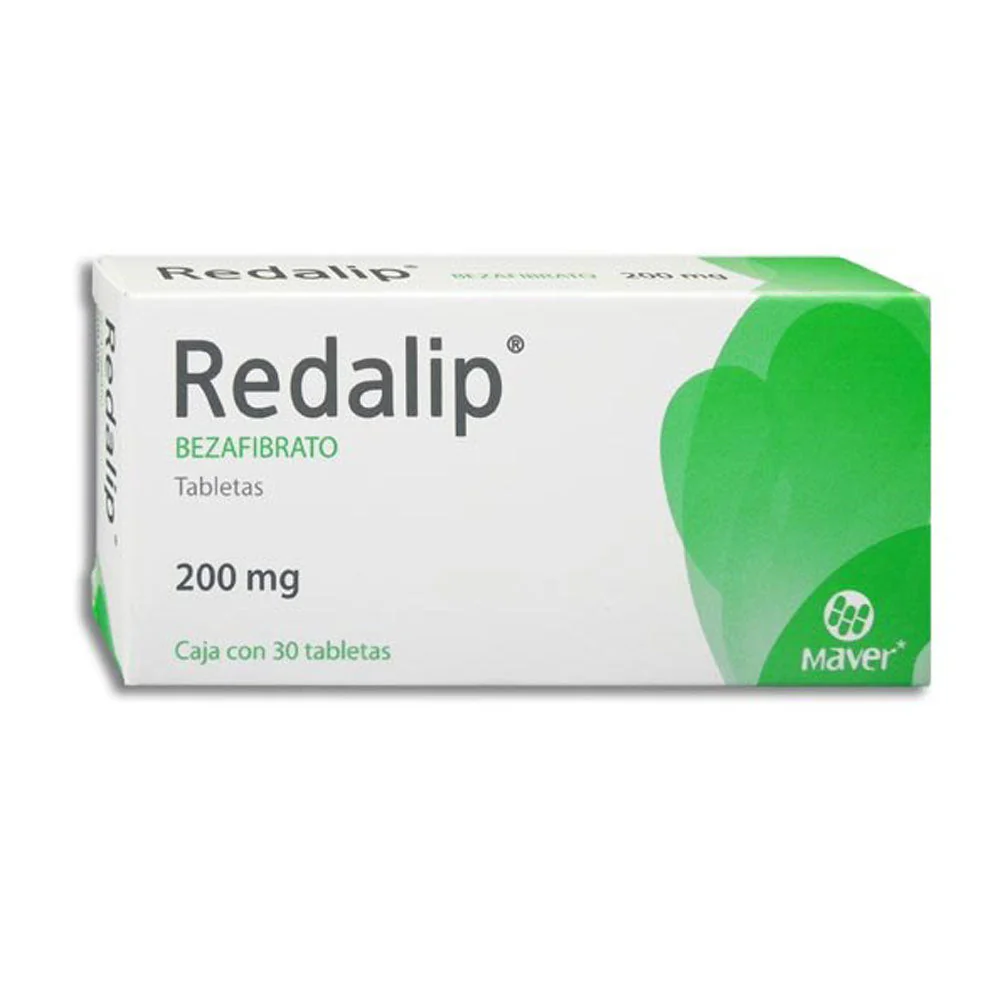 Redalip (Bezafibrato) 200 Mg Con 30 Tabletas