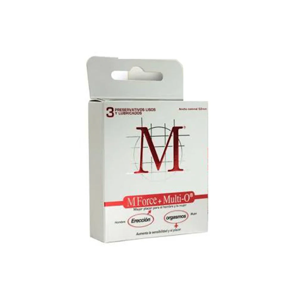 Preservativo M Force & Multio Cart Con 3 Piezas