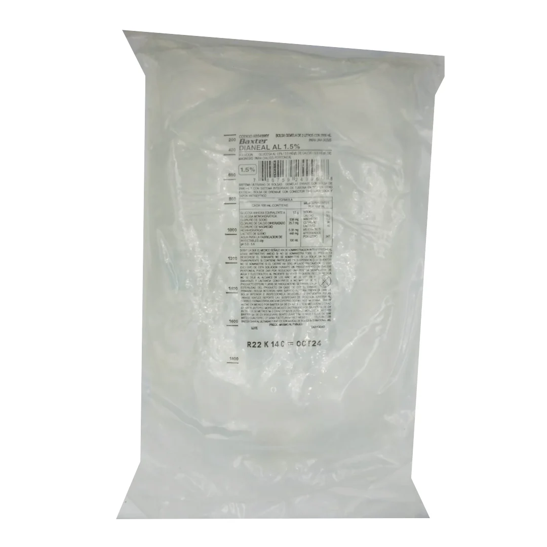 Diadenal 1.5% Gemela 2 L Bolsa P Dialisis Baxter - Image 2