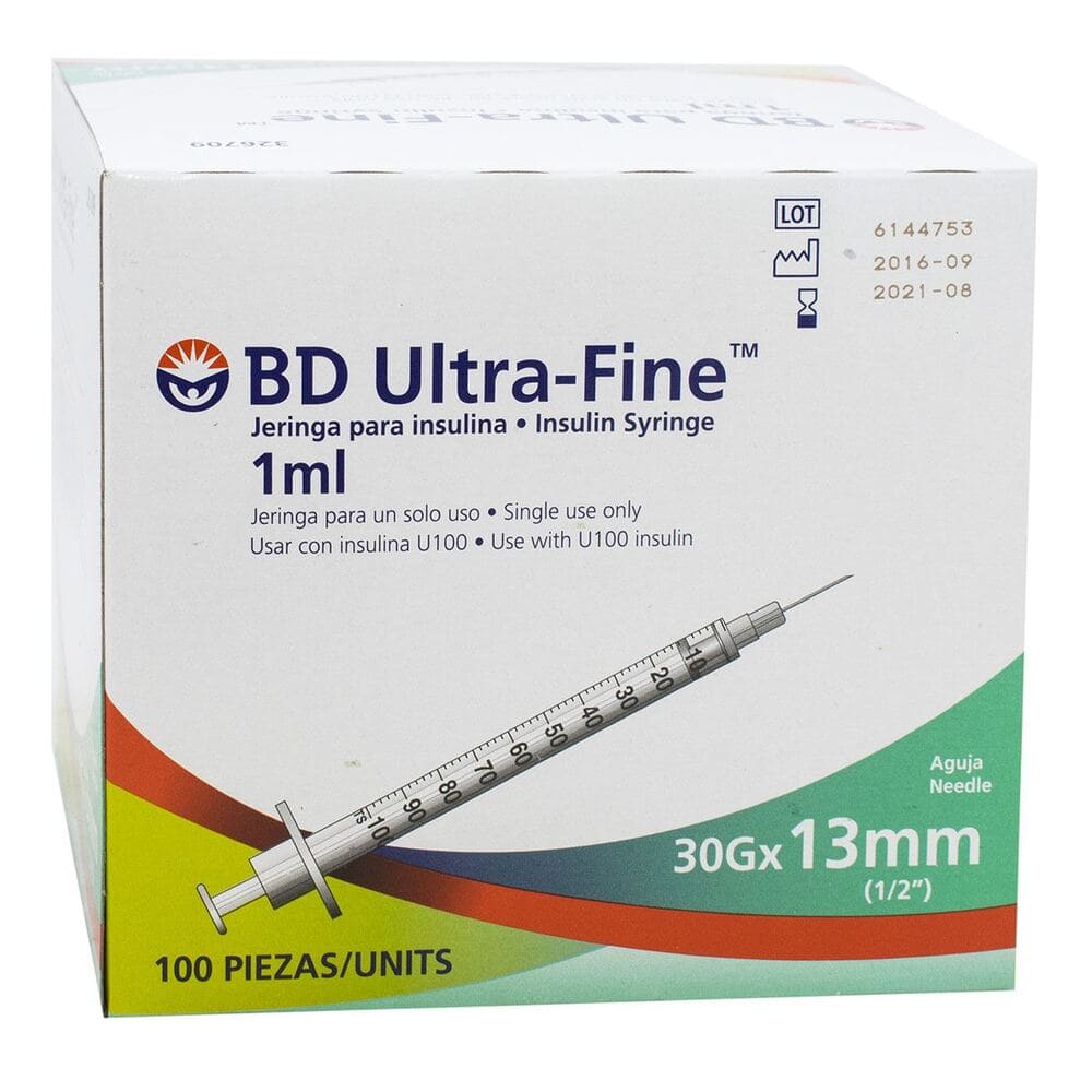 Jeringa Insulina Bd 1 Ml 29 G X 13 Mm Pieza