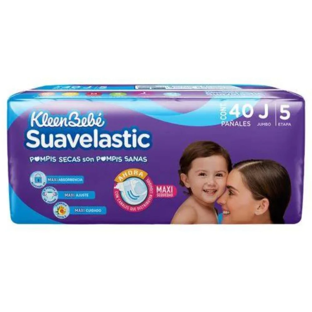 Pañal Suavelastic Con 40 Piezas Jumbo Etapa 5