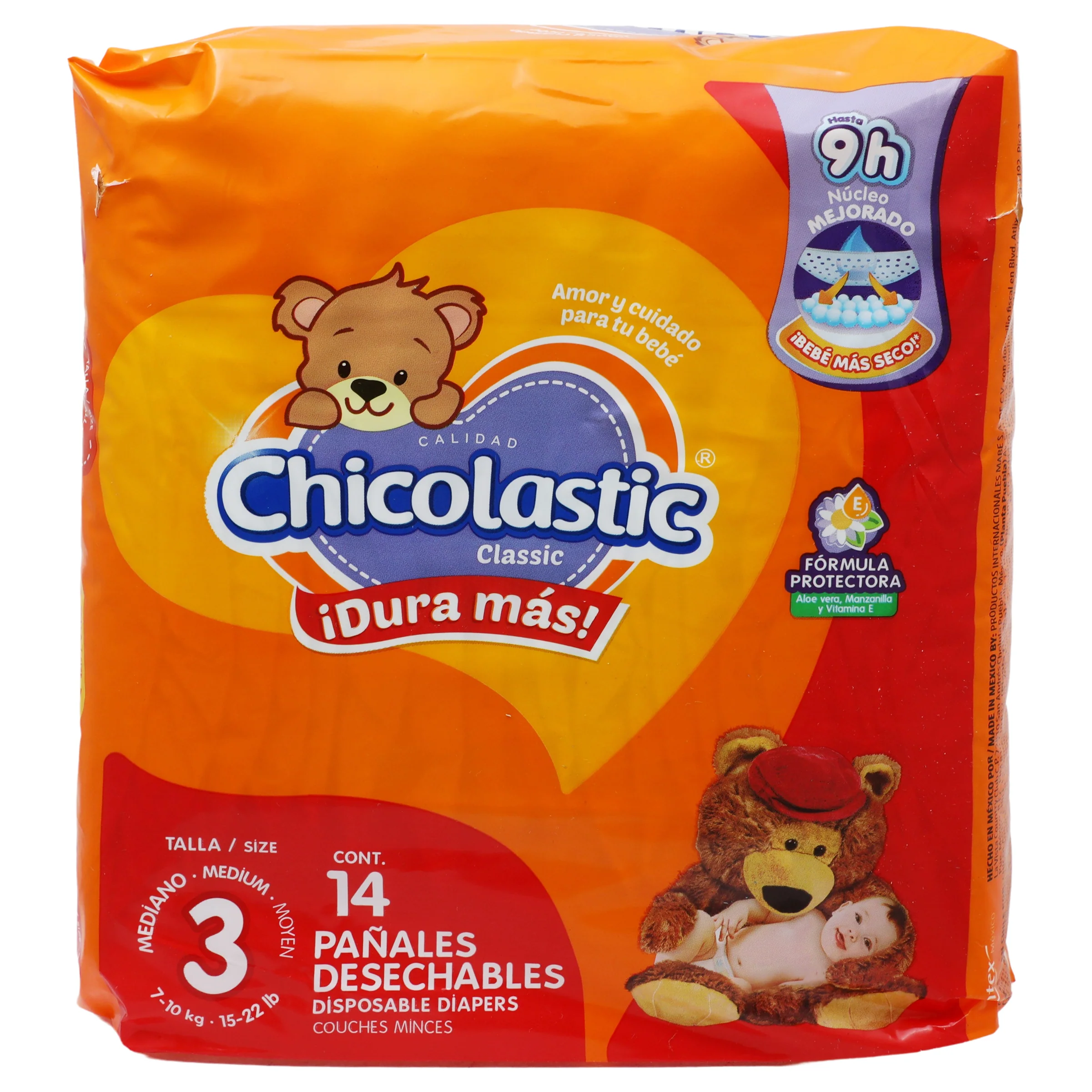 Pañal Chicolastic Con 14 Piezas Etapa 3 Mediano