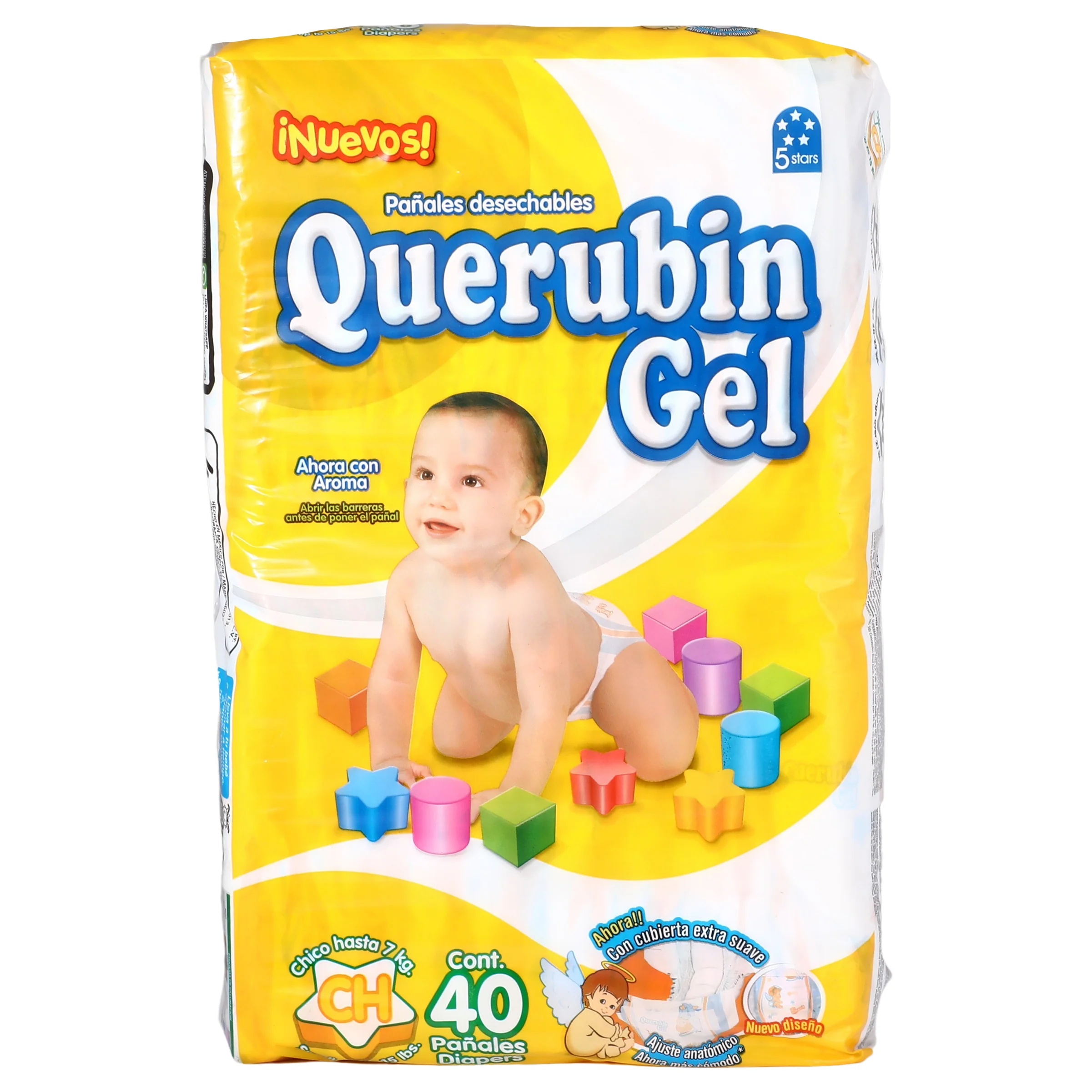 Pañal Querubin Con 40 Piezas Chico