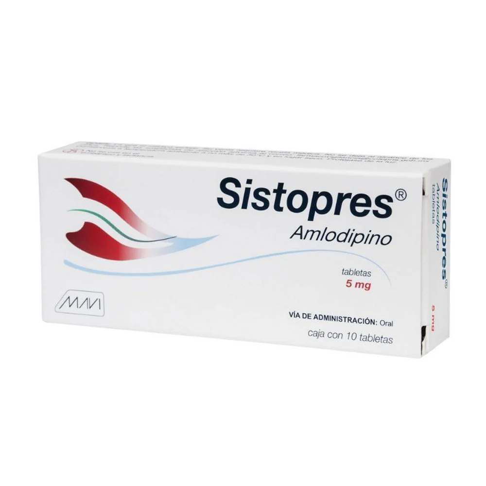 Sistopres (Amlodipino) 5 Mg Con 10 Tab