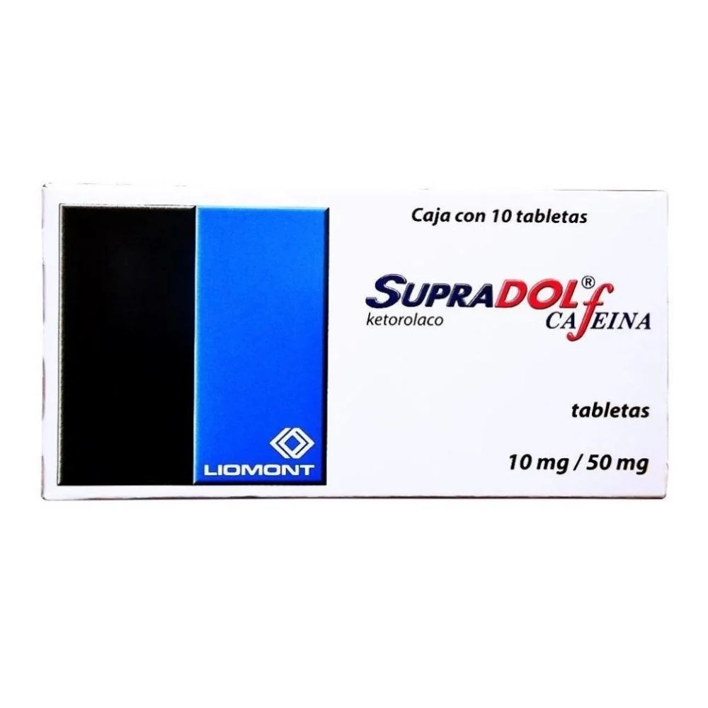 Supradol-Cafeina 10 Mg/50Mg Con 10 Tabletas