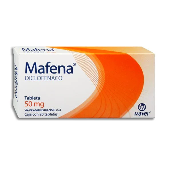 Mafena (Diclofenaco) 50 Mg Con 20 Grageas