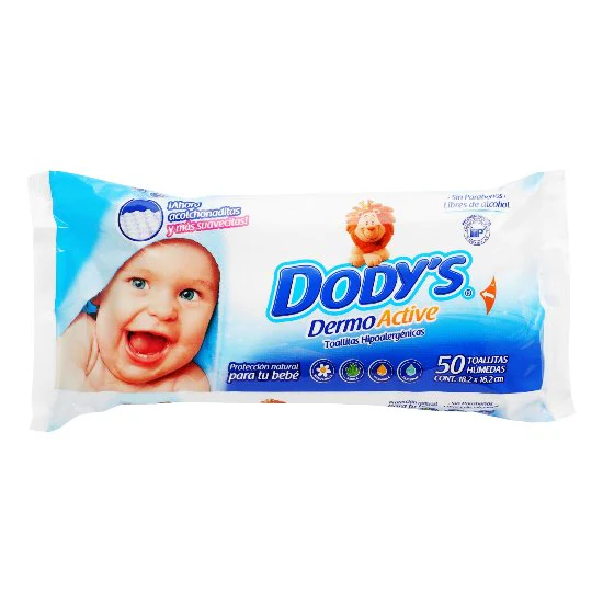 Toallas Humedas Dodys Savila Y Manzanilla Con 50