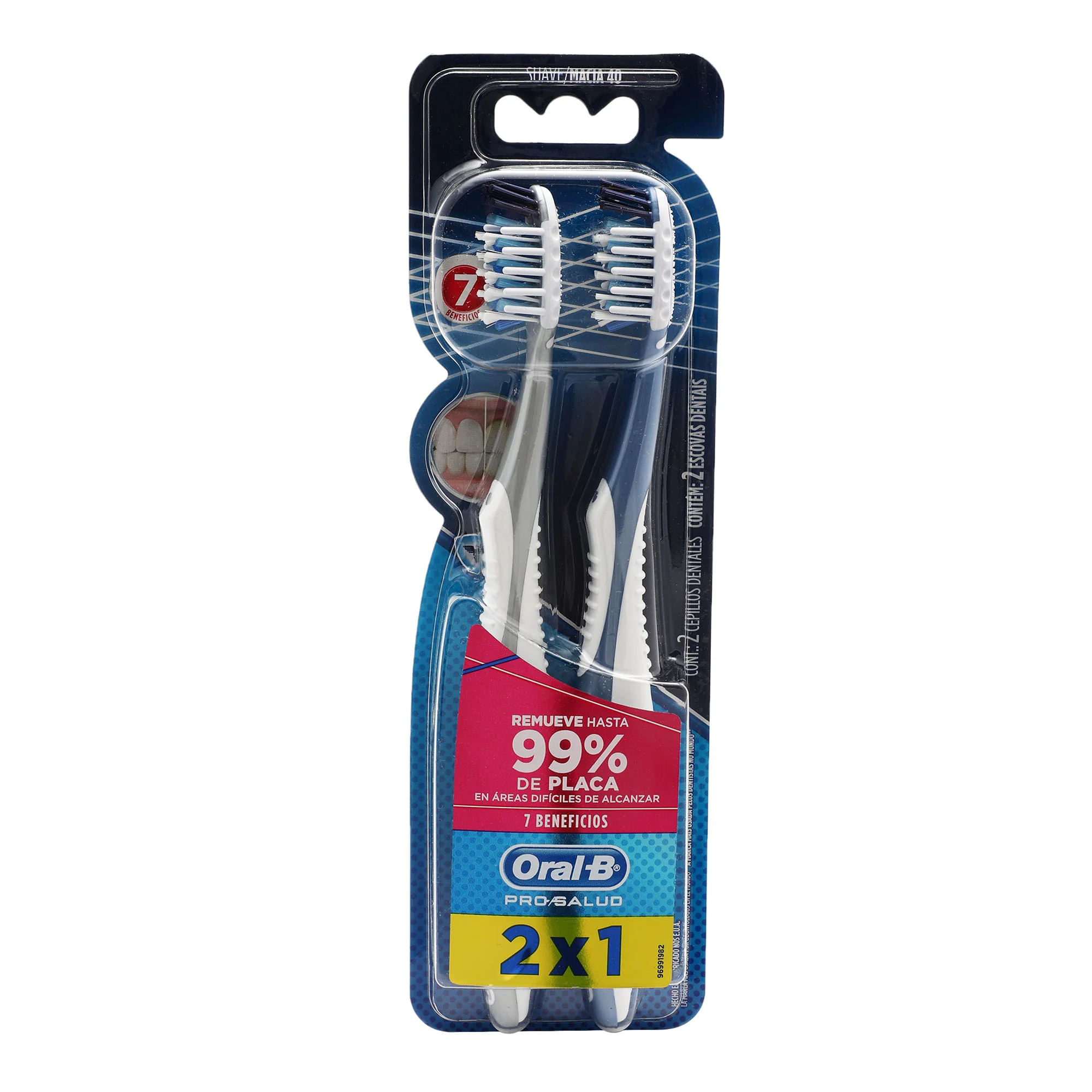 Cepillo Dental Cross Action 40 Suave 2X1