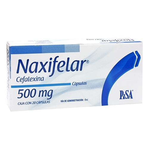 Naxifelar (Cefalexina) 500 Mg Con 20 Capsulas