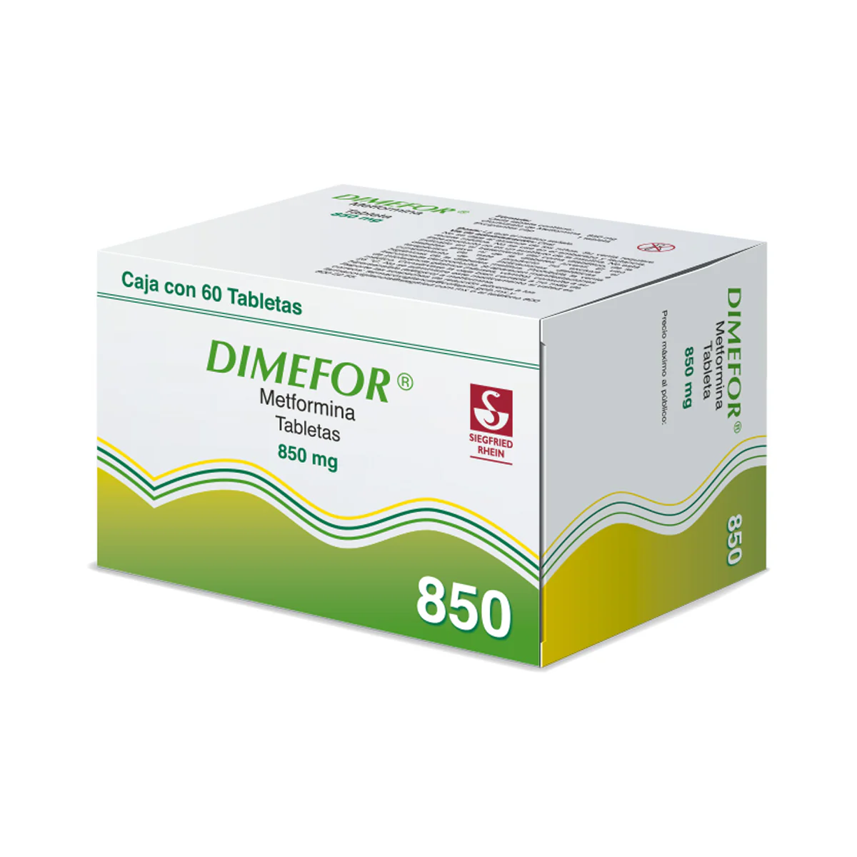Dimefor 850 Mg - Caja Con 60 Tabletas (Metformina) - Image 2