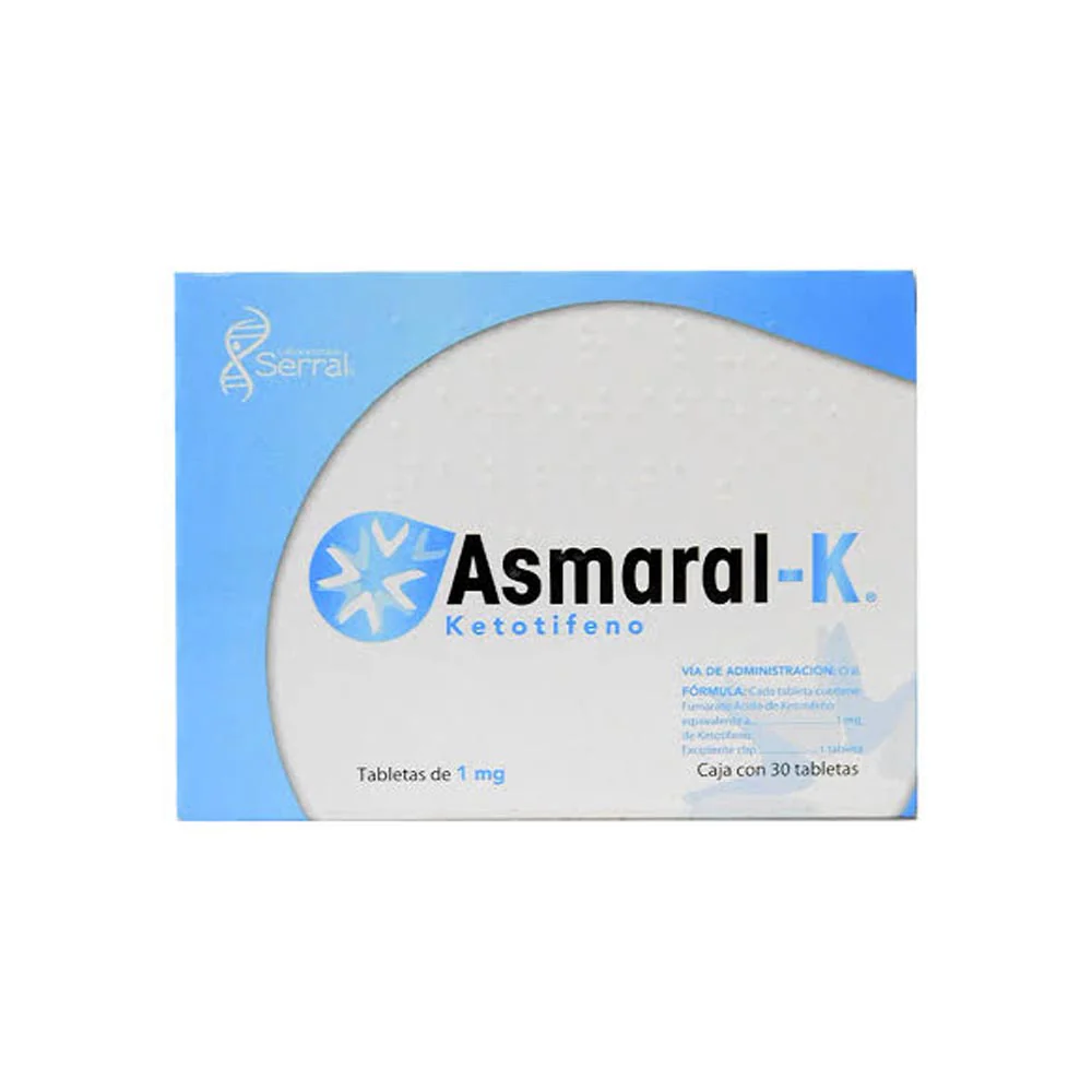 Asmaral-K 1 Mg Con 30 Comprimidos