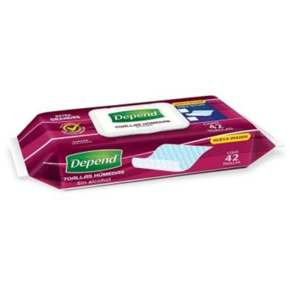 Toallas Humedas Depend S/Alcohol Con 42 N