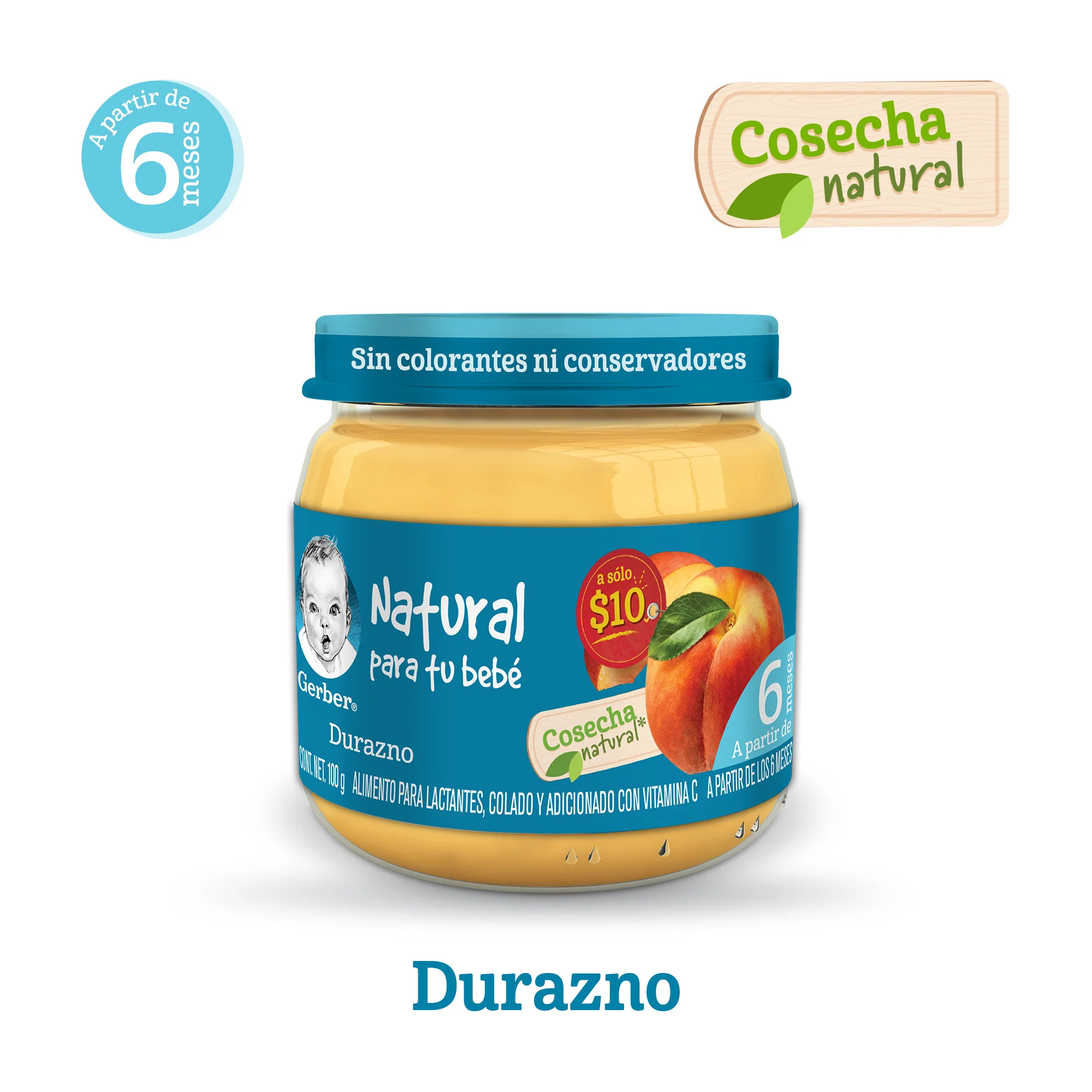 Gerber Segunda Etapa Pure Duraznos 100 G - Image 7