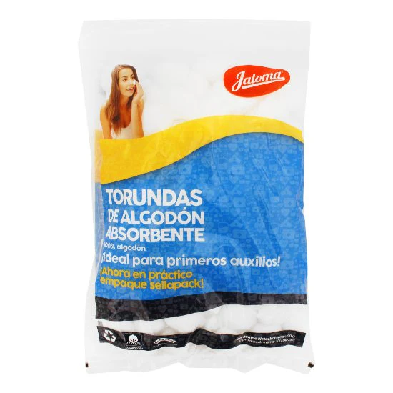 Algodon Absorbente Torunda Con 100 Piezas