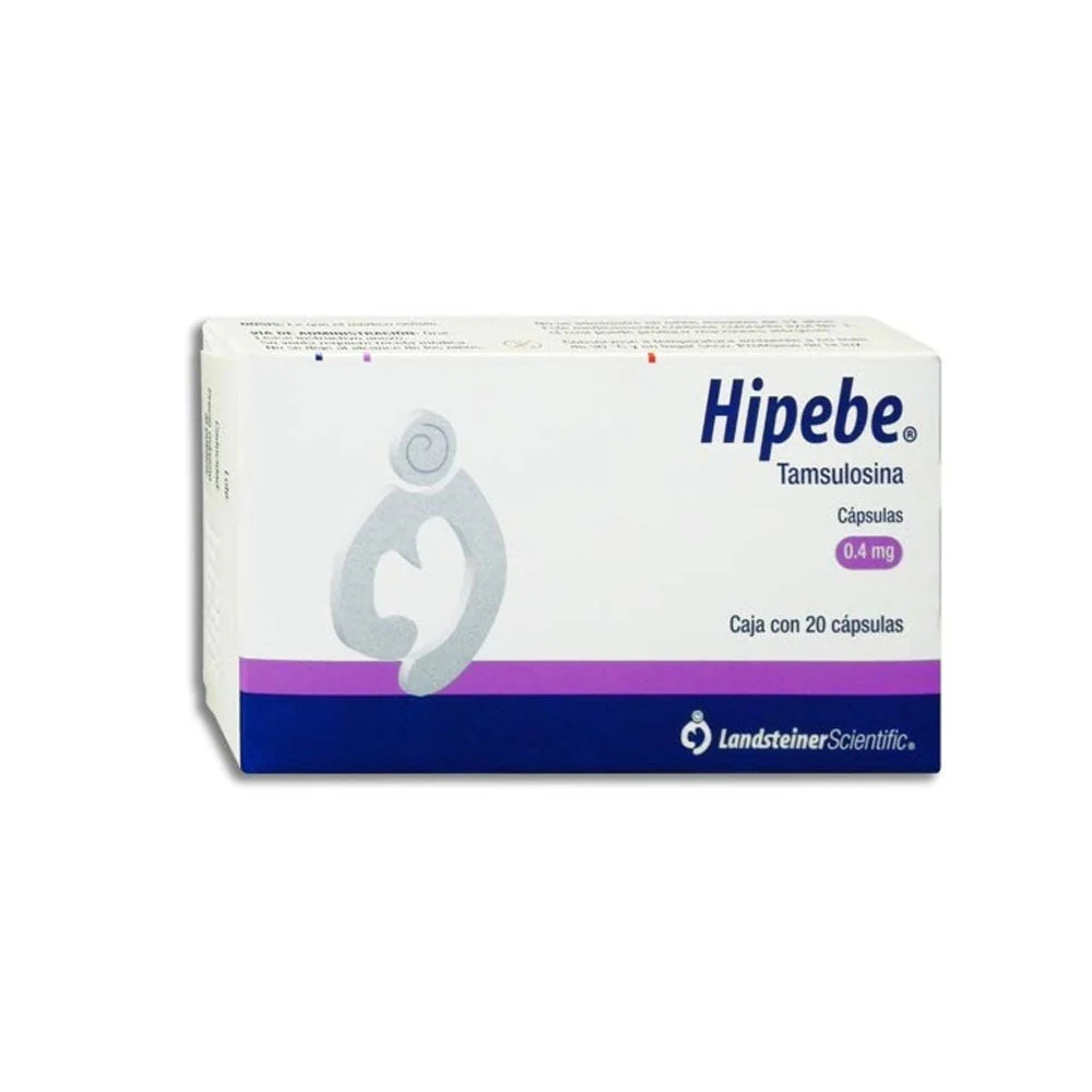 Hipebe (Tamsulosina) 0.4 Mg Con 20 Capsulas Liberacion Prolongada