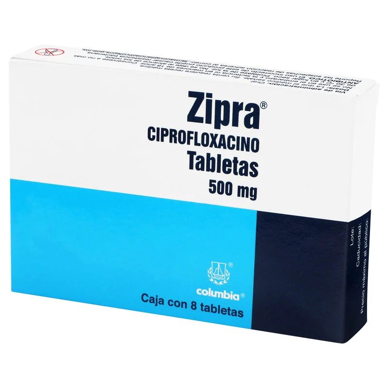 Zipra (Ciprofloxacino) 500 Mg Con 8 Tabletas - Image 4