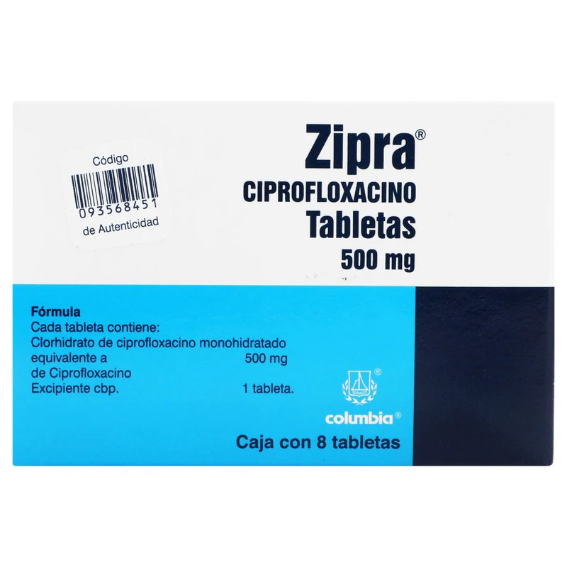 Zipra (Ciprofloxacino) 500 Mg Con 8 Tabletas - Image 7