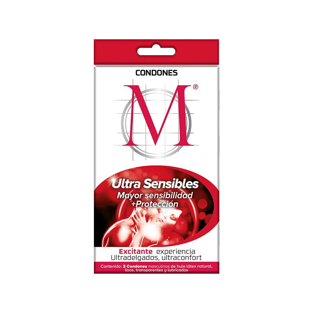Preservativo M-Force Ultra Sens Con 3