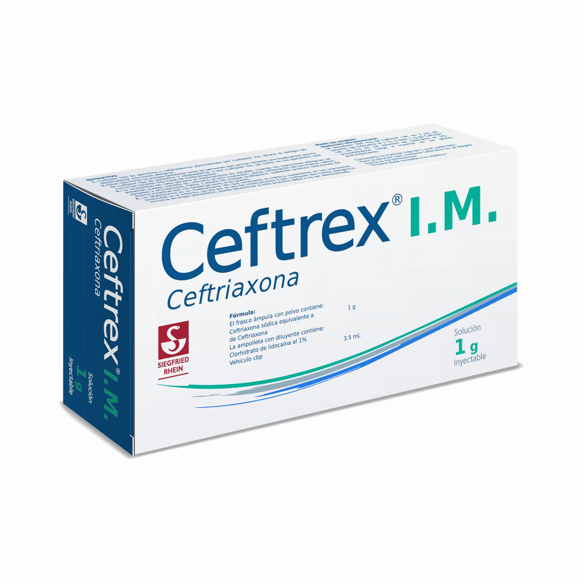 Ceftrex I.M. 1 G - Ampolleta Con Solucion Inyectable 3.5 Ml (Ceftriaxona) - Image 3