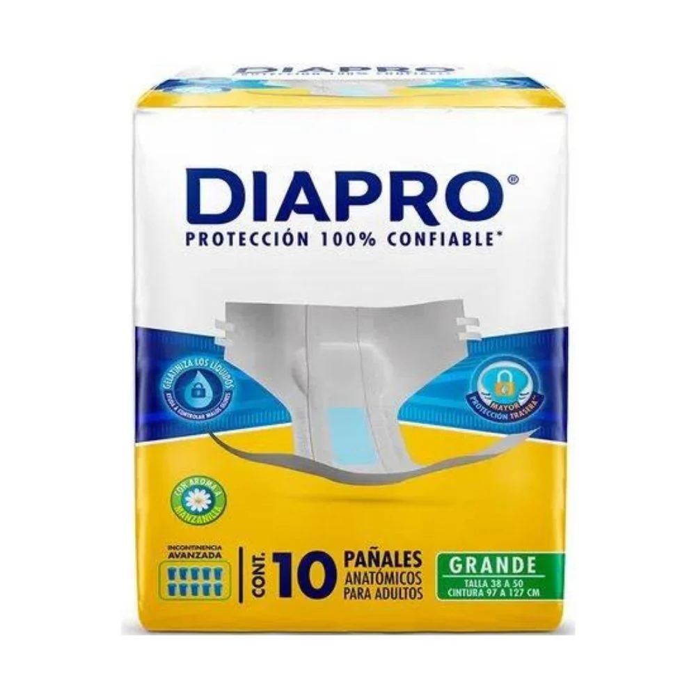 Panal Diapro Confort Manz Grande C/10 Piezas