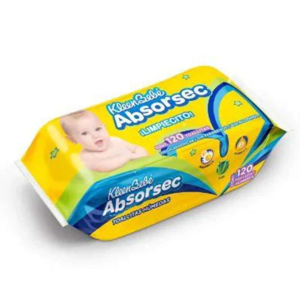 Toallitas Humedas Kleenbebe Absorsec Con 120