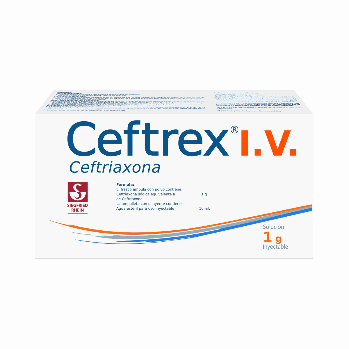 Ceftrex I.V 1 G - Ampolleta Con Solucion Inyectable 10 Ml (Ceftriaxona) - Image 3