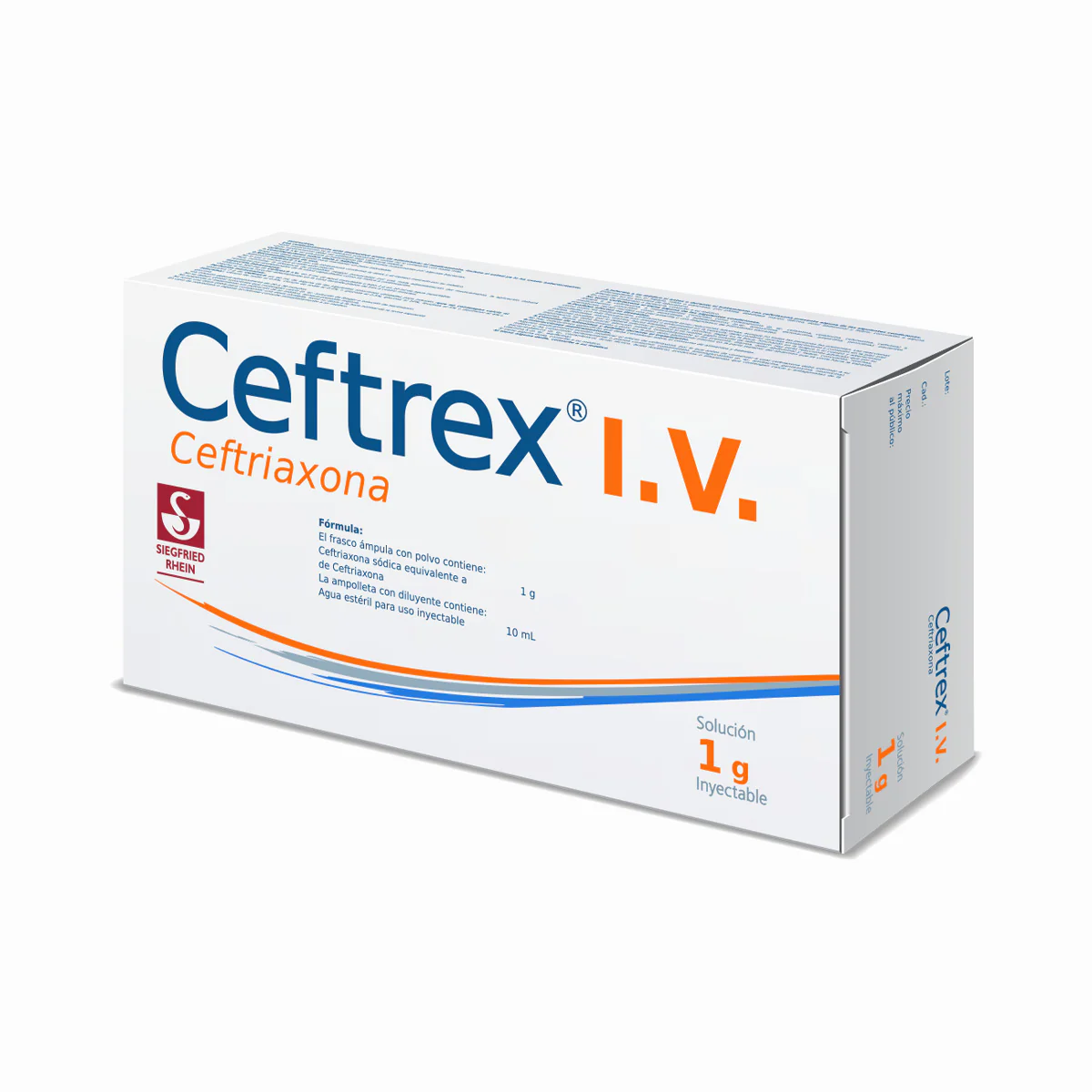 Ceftrex I.V 1 G - Ampolleta Con Solucion Inyectable 10 Ml (Ceftriaxona) - Image 4
