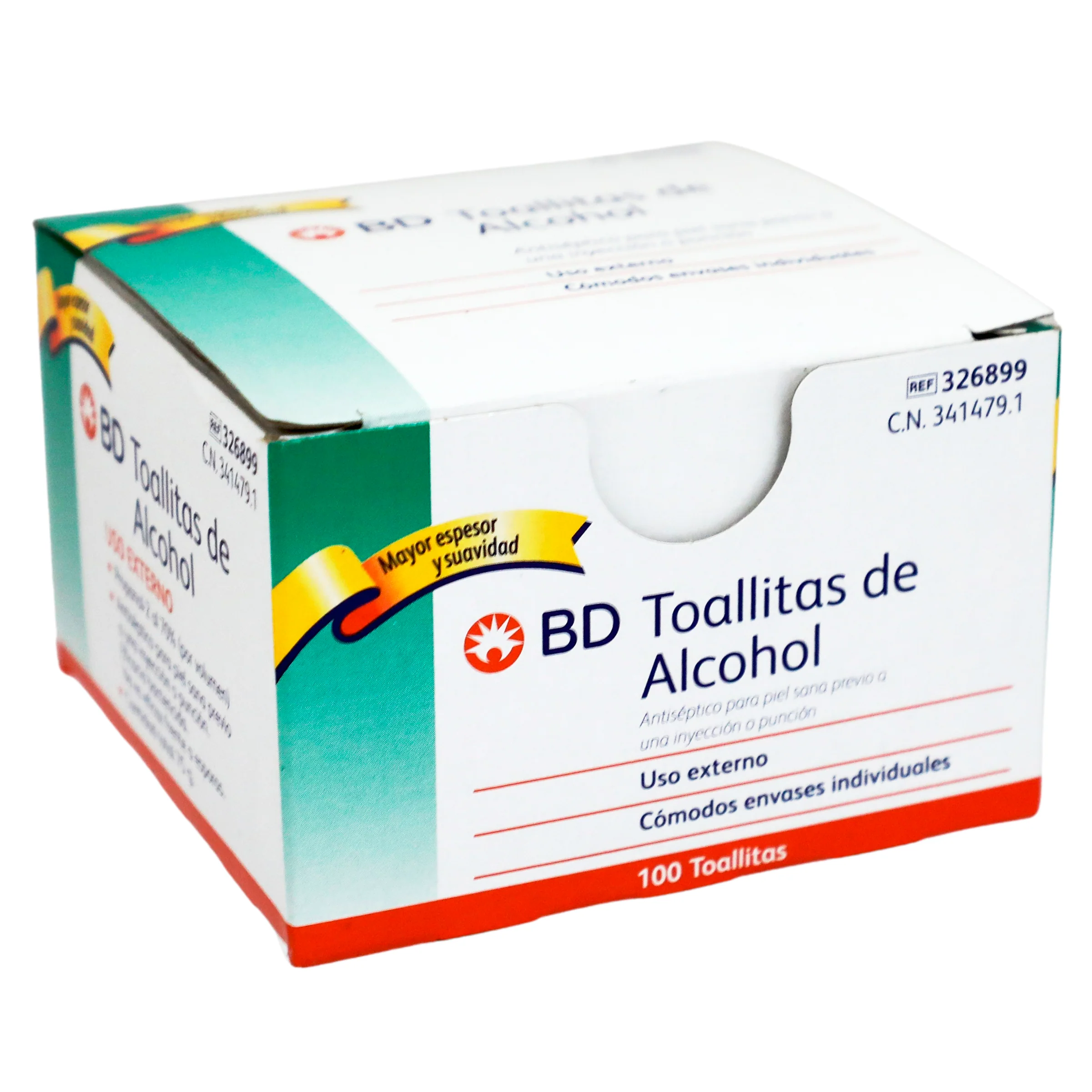 Alcohol Swabs Bd Caja Con 100 Toallitas - Image 2