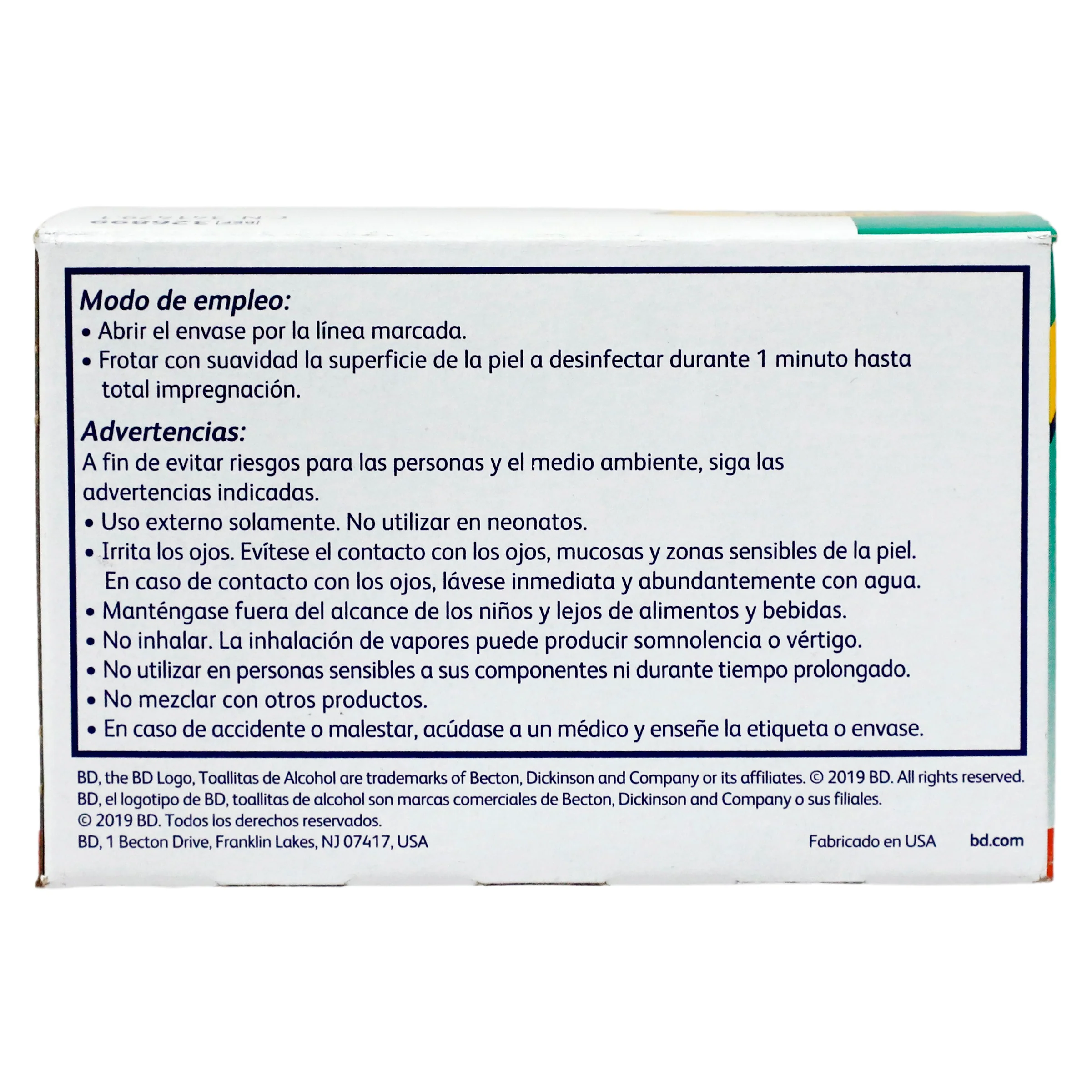 Alcohol Swabs Bd Caja Con 100 Toallitas - Image 7