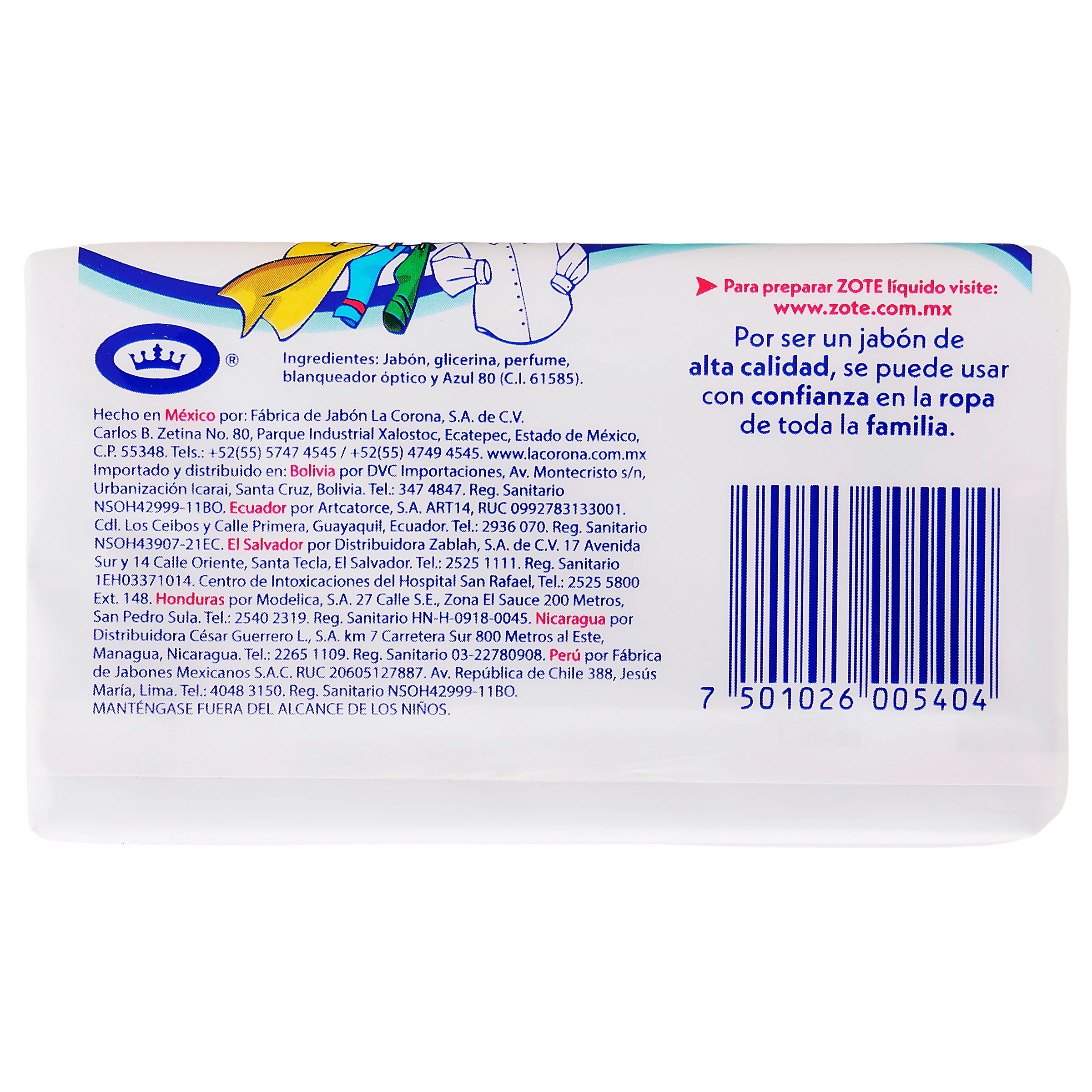 Jabon Zote Azul 400 G - Image 7