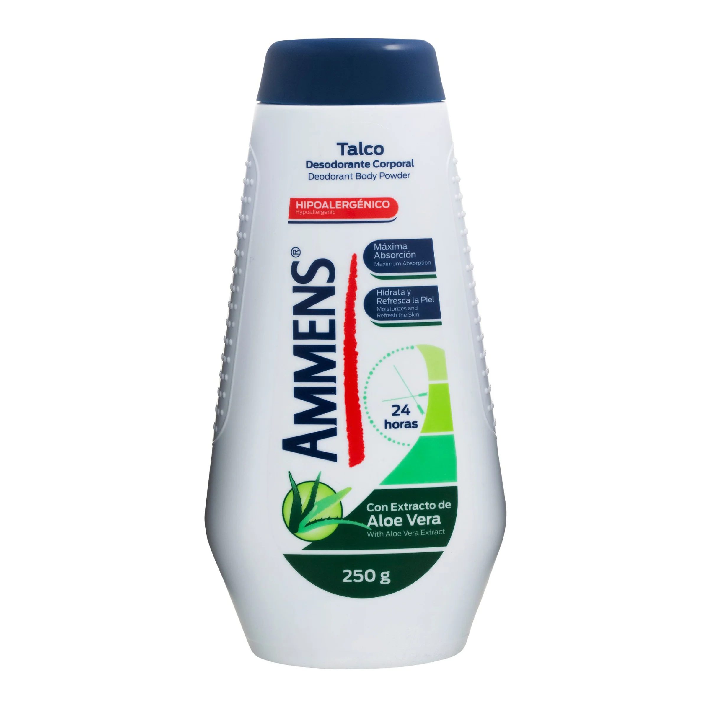 Talco Ammens Desodorante Corporal Con Aloe 250 G