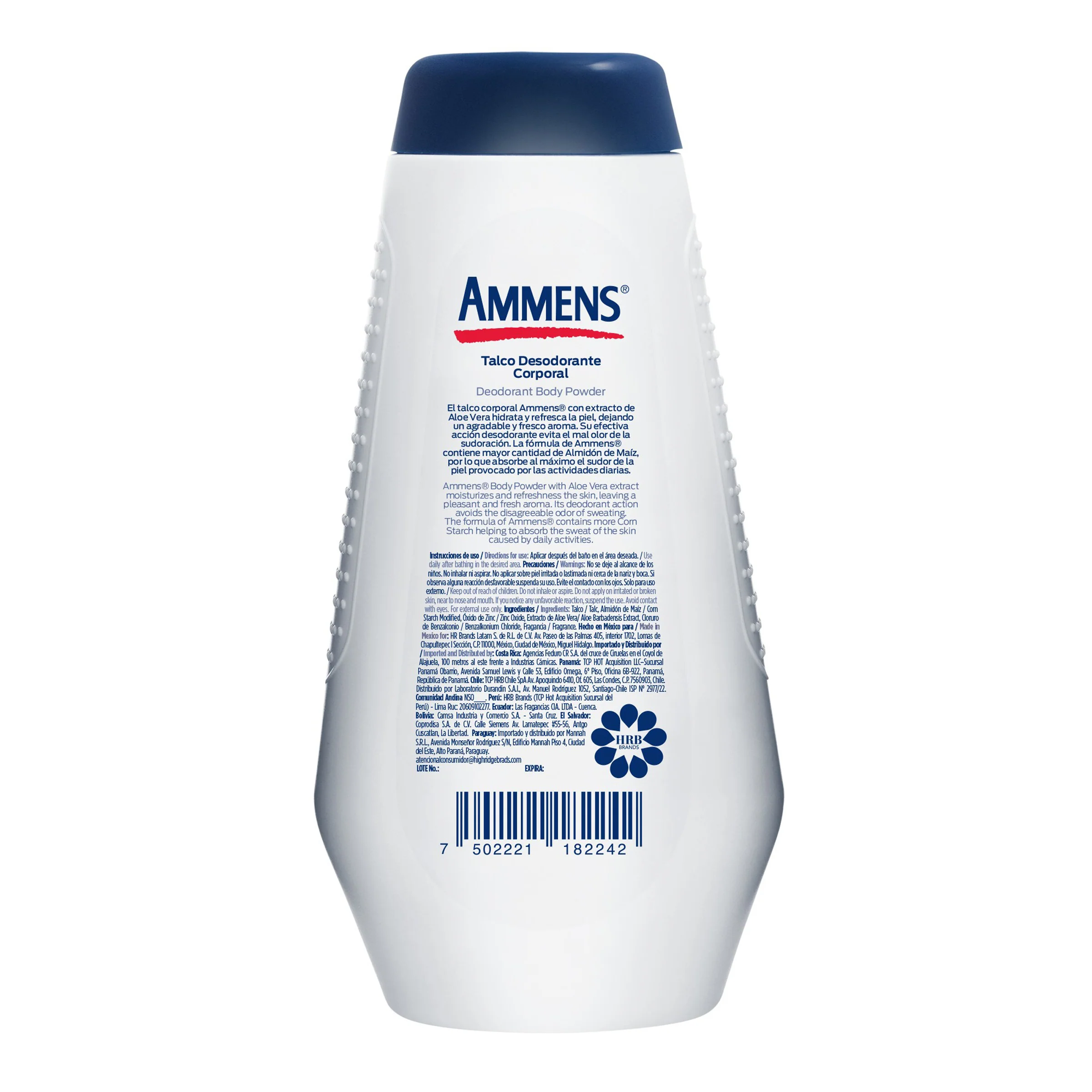 Talco Ammens Desodorante Corporal Con Aloe 250 G - Image 4