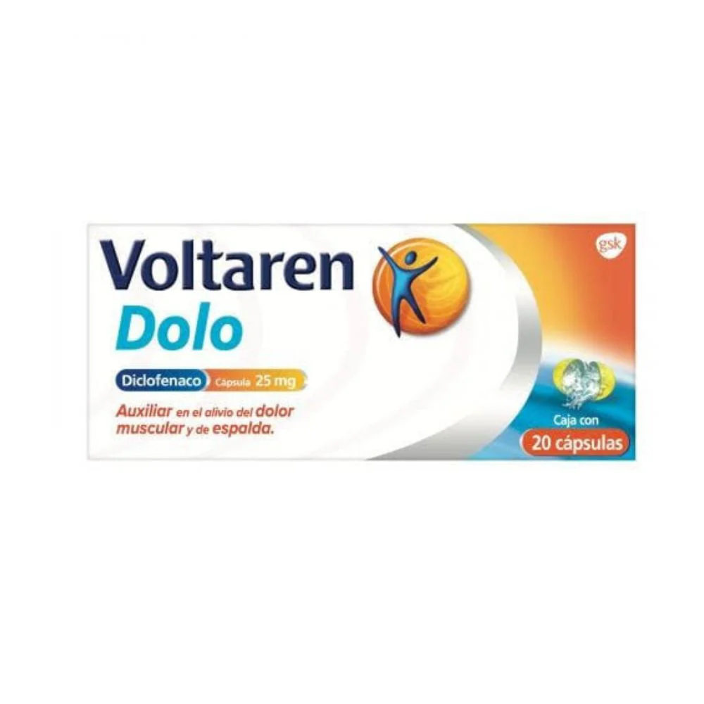 Voltaren Dolo 25 Mg Con 20 Capsulas