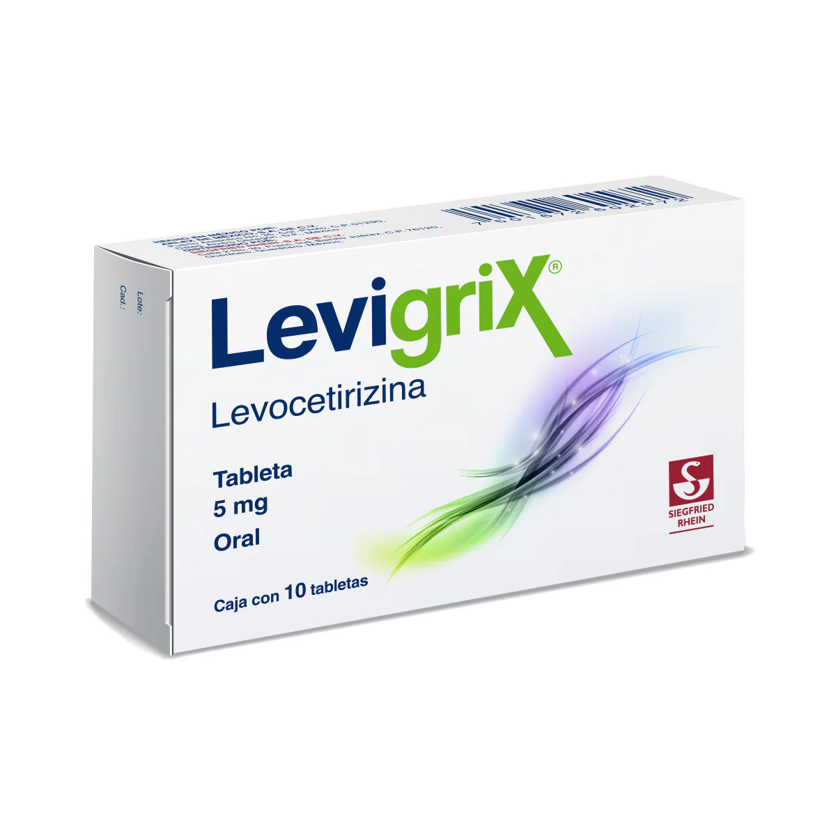 Levigrix 5 Mg - Caja Con 10 Tabletas (Levocetirizina) - Image 3