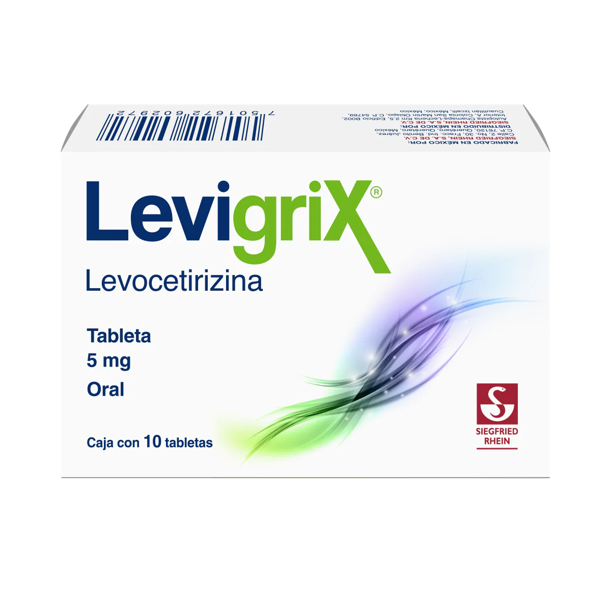 Levigrix 5 Mg - Caja Con 10 Tabletas (Levocetirizina) - Image 4