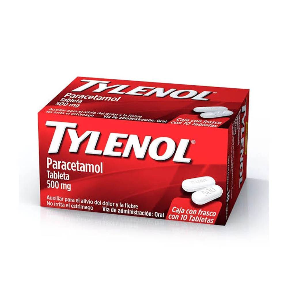 Tylenol Caplets 500 Mg Con 10 Tabletas