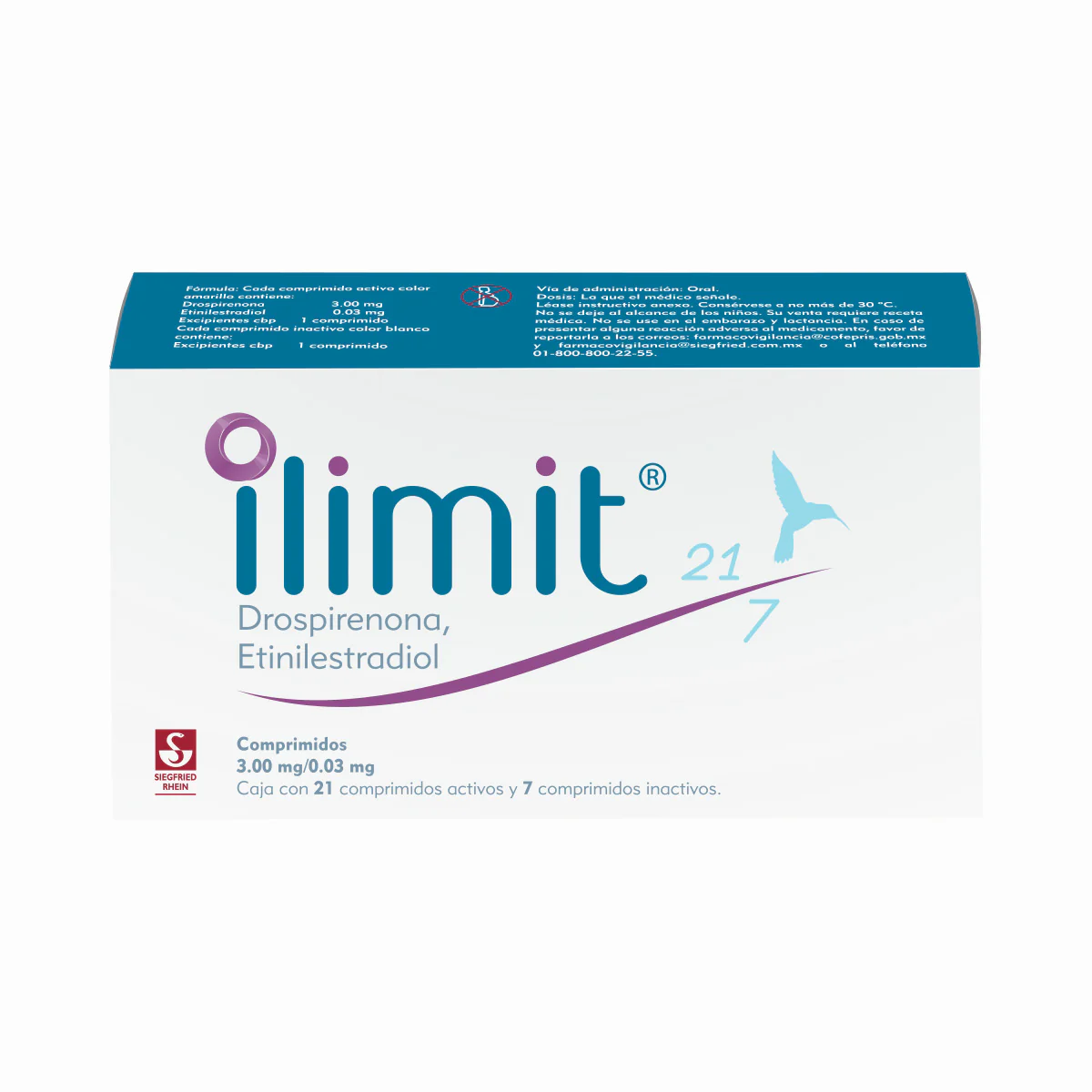 Ilimit 21/7 - Caja Con 28 Comprimidos (Drospirenona Y Etinilestradiol)