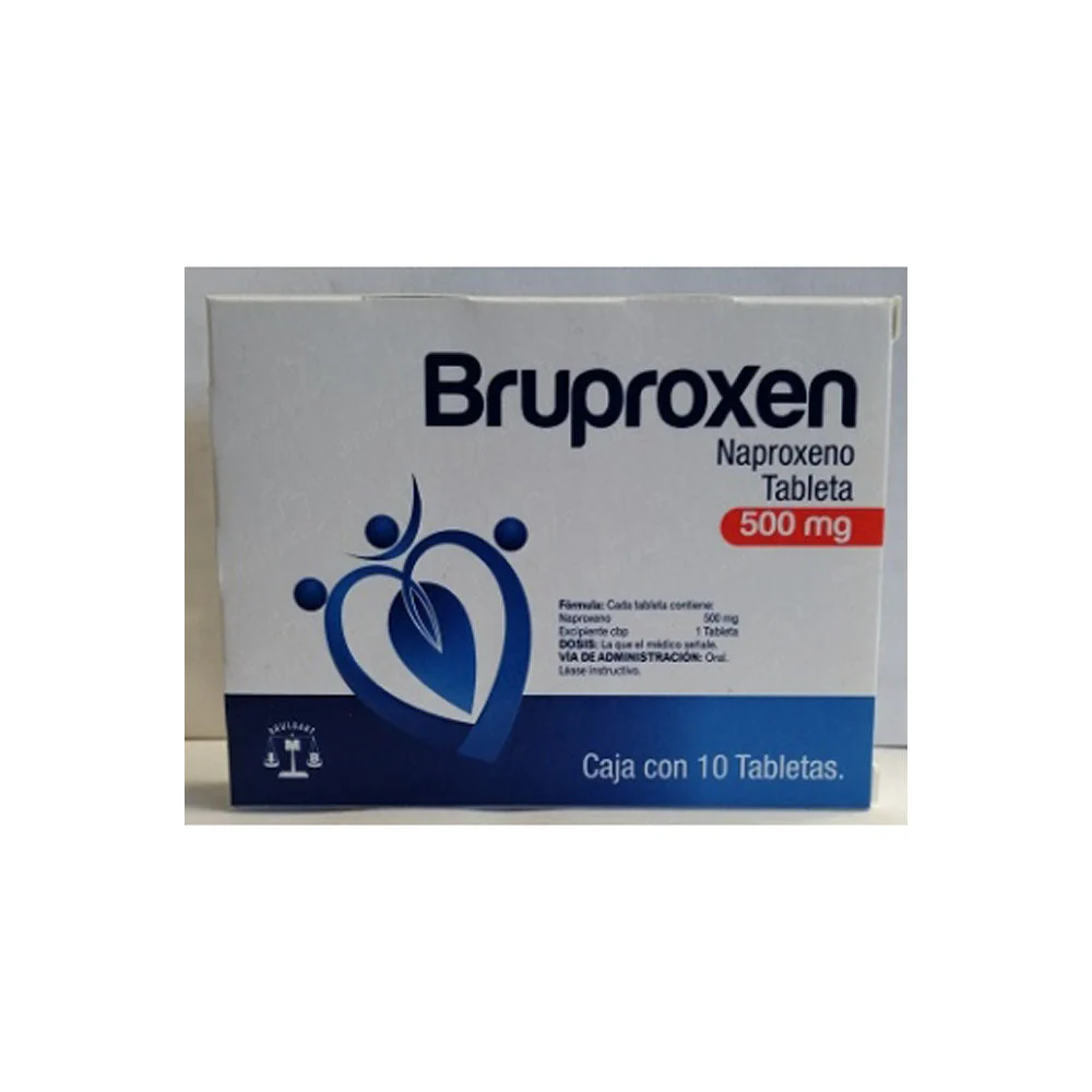 Bruproxen (Naproxeno) 500 Mg Tabletas 10