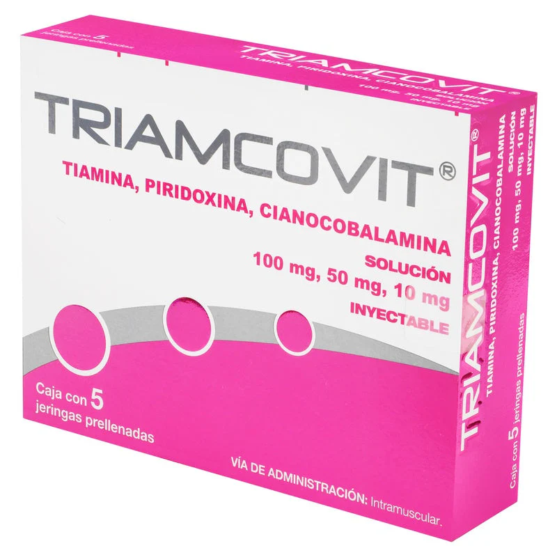 Triamcovit 100/50/10 Mg Con 5 Jeringas Prellenadas