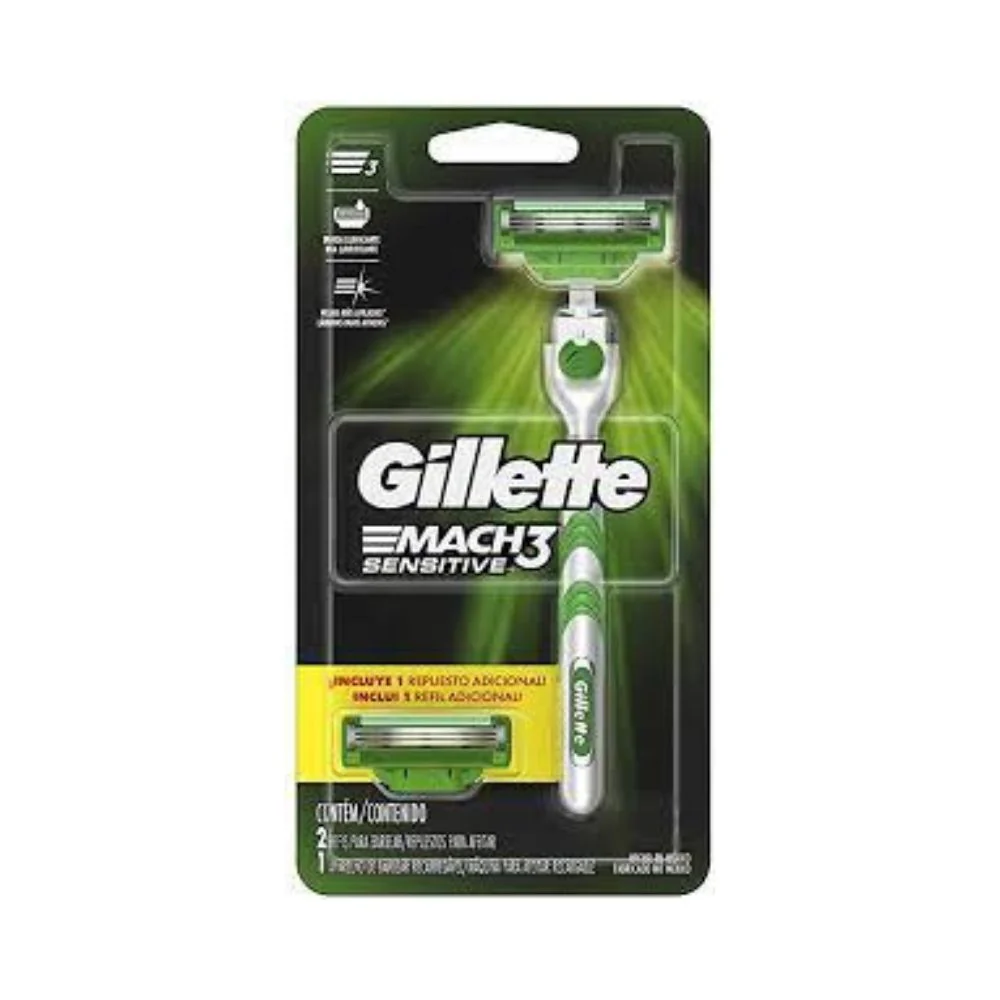 Maquina Gillette Mach3 Sensitive Con 1 Pieza