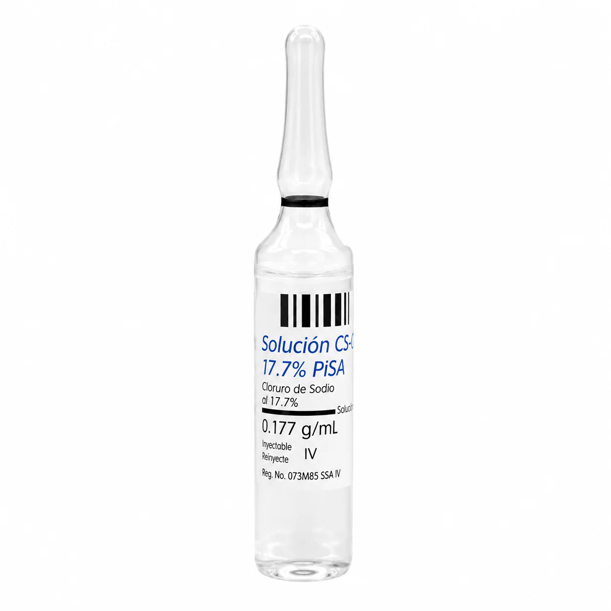 Cloruro De Sodio 17.7% G Ampolleta 10 Ml Pisa