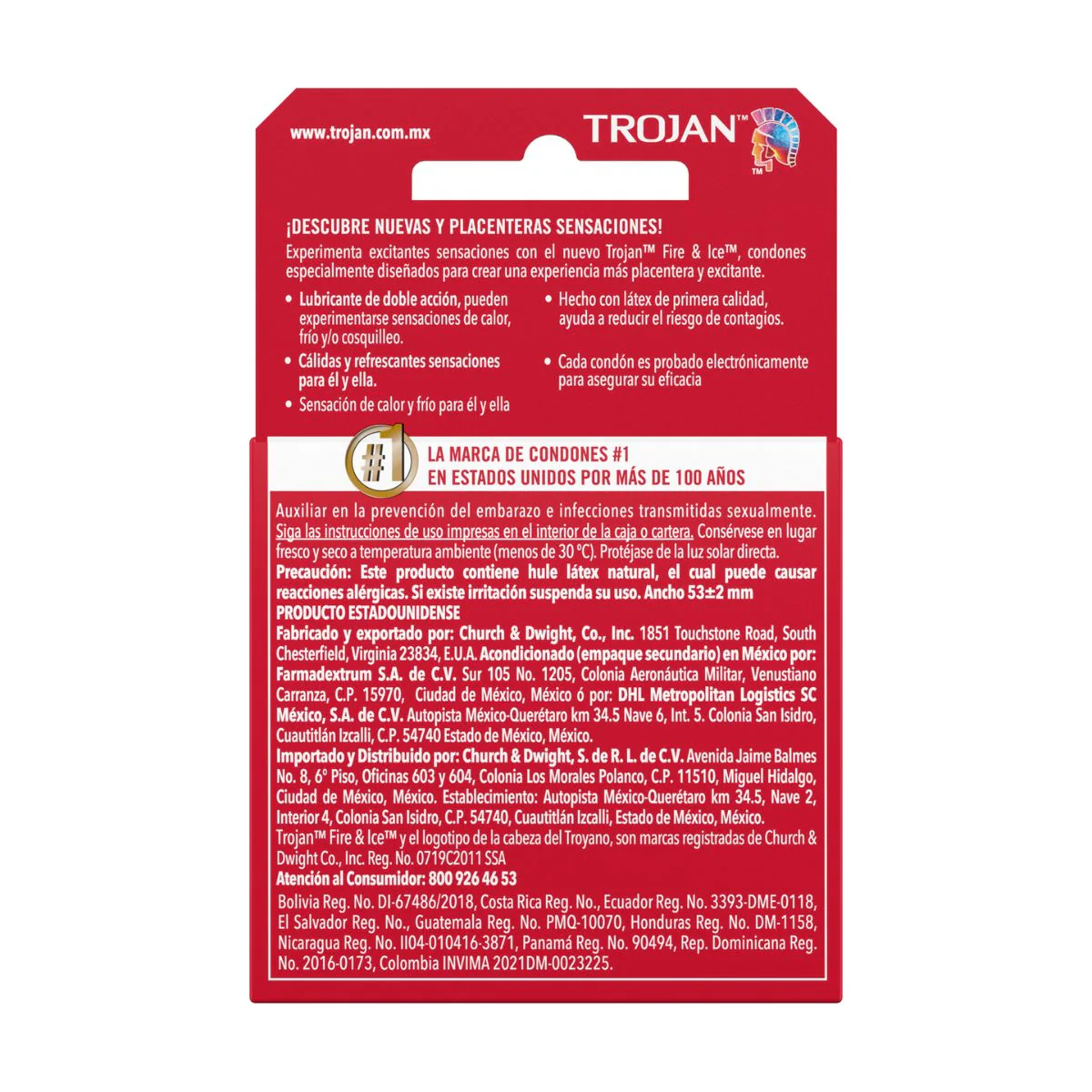 Preservativo Trojan Fire & Ice Con 3 Piezas - Image 3