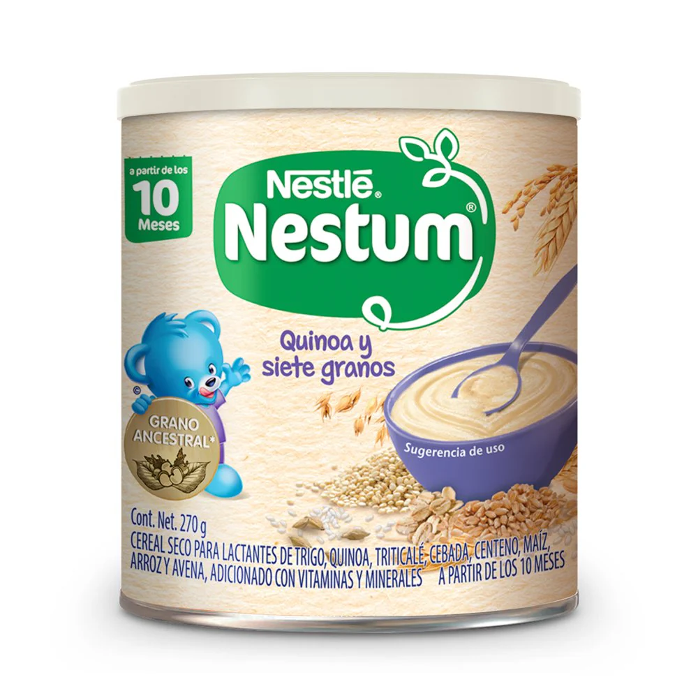 Cereal Infantil Nestle Etapa 2 8 Cereales 270 Gramos