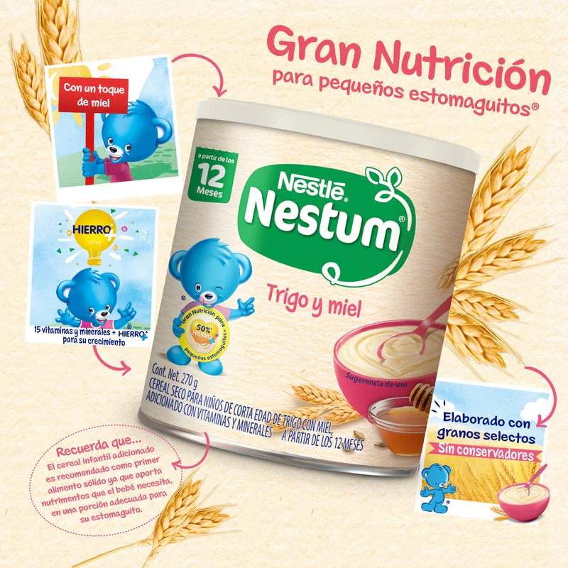 Cereal Infantil Nestum Trigo-Miel 270 G - Image 15